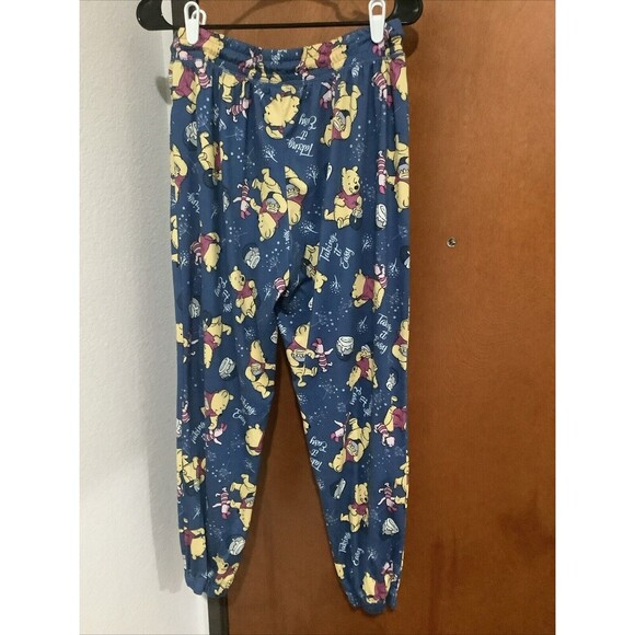 Disney Girls Pooh Bear Piglet Sleep Lounge Pants Large 12/14 New Without Tags - Picture 4 of 4